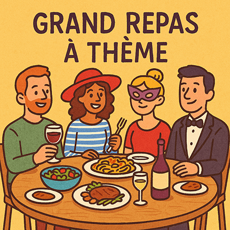 🎭🍽️ Grand Repas à Thème à Gendreville ! 🎉👒